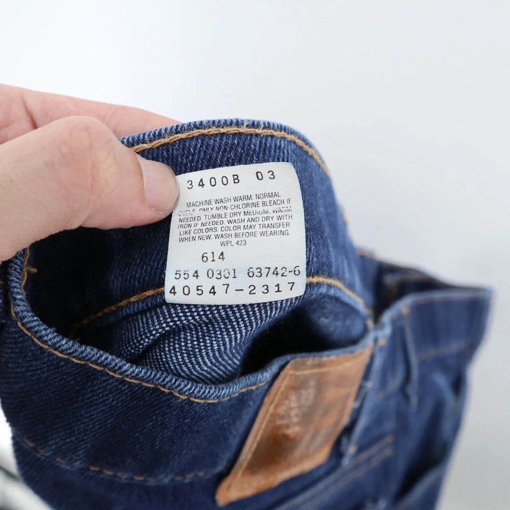 Levi's 554 Jeans Mens 31x29 Straight Leg Late 70s Orange Tab Good